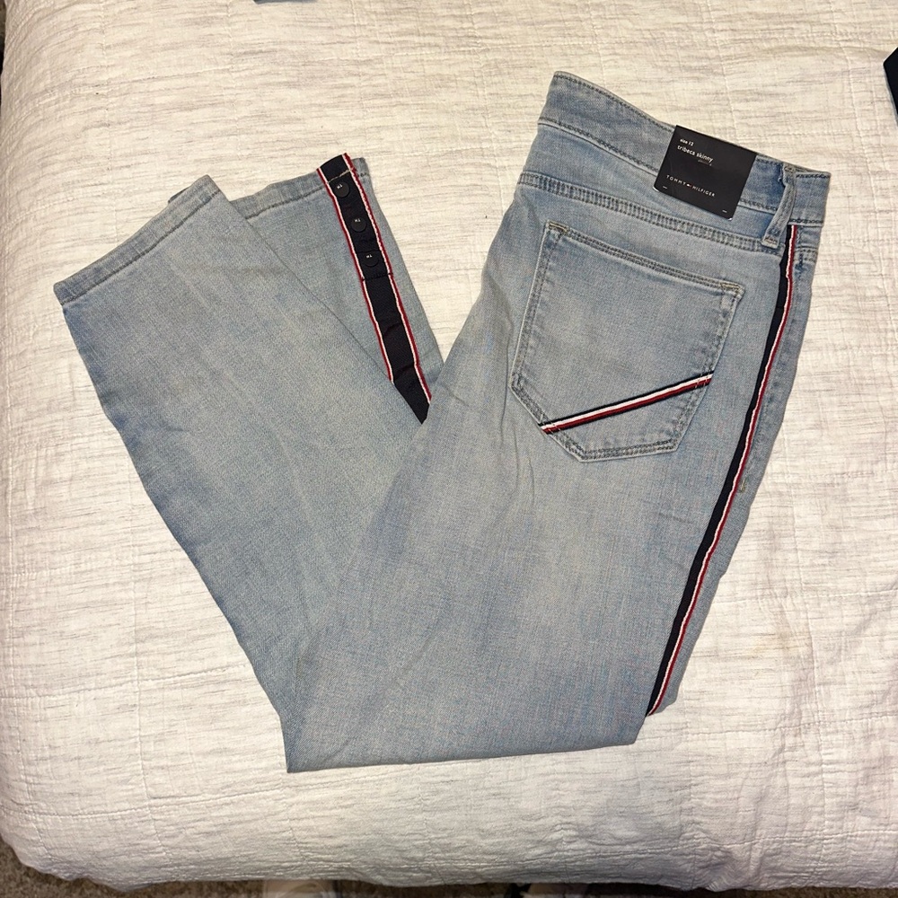 Tommy Hilfiger Denim Jeans with Red and White Trim